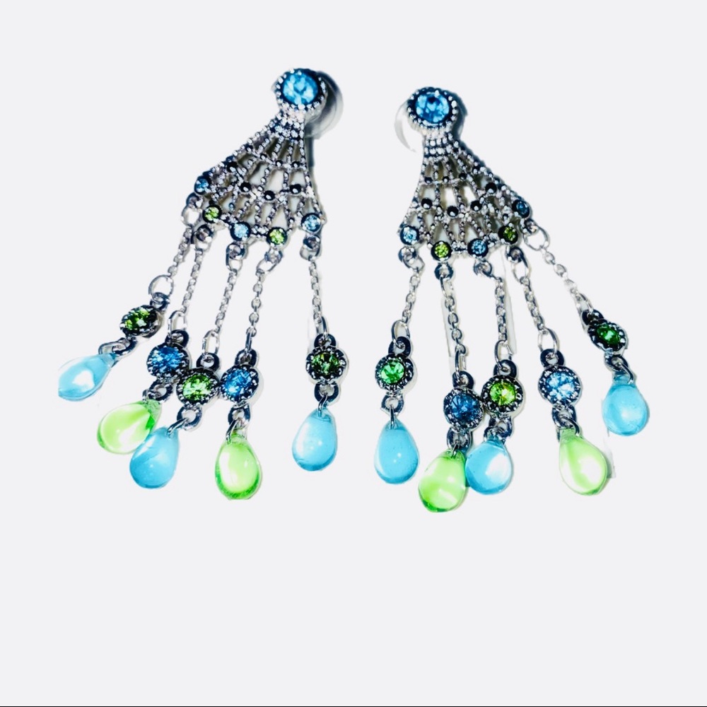 Vintage Chandelier Drop Earrings - Picture 6 of 10